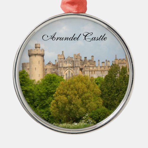 Arundel Castle historic photo custom ornament