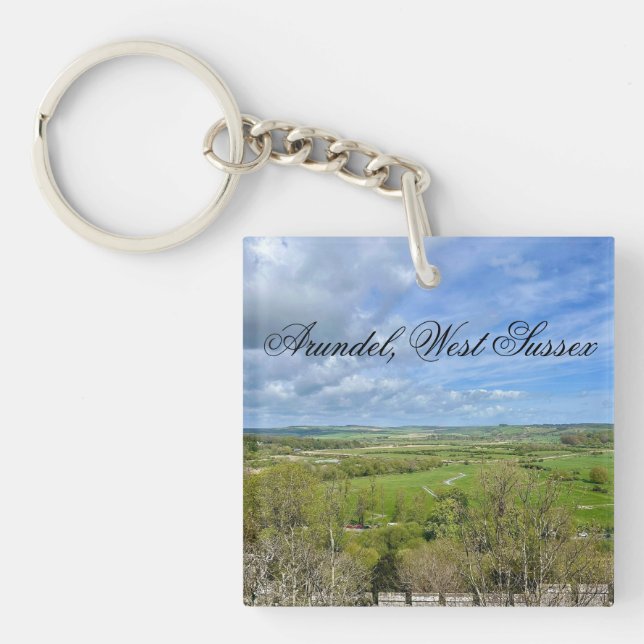 Arundel in Spring Time, West Sussex  Keychain (Front)