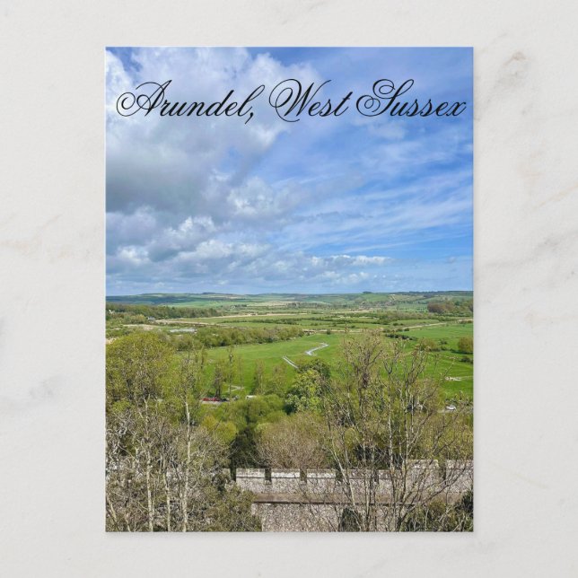 Arundel in Spring Time, West Sussex  Postcard (Front)