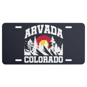 Arvada,Colorado License Plate