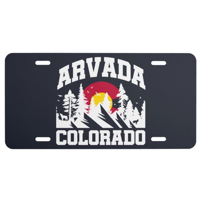 Arvada,Colorado License Plate (Front)