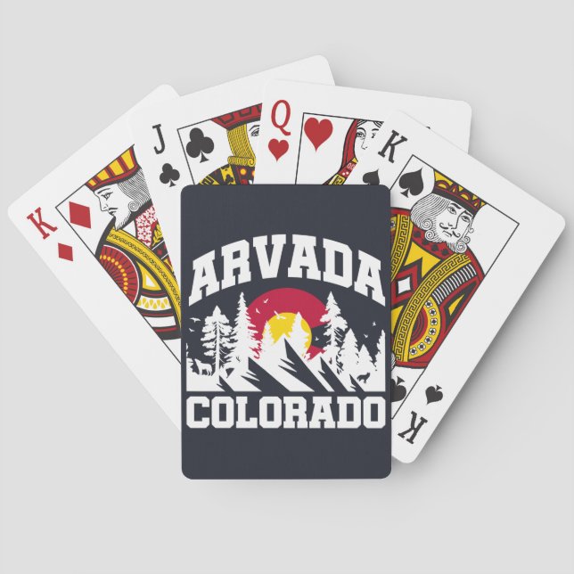 Arvada,Colorado Poker Cards (Back)