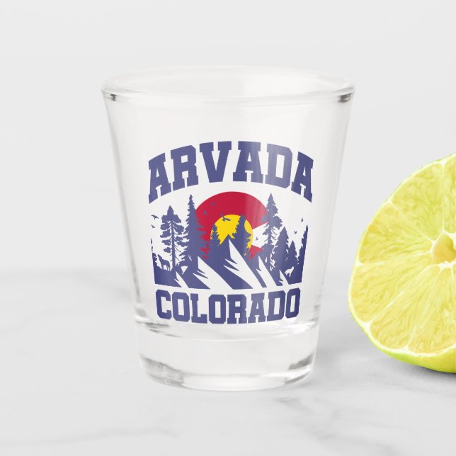 Arvada,Colorado Shot Glass (Front)