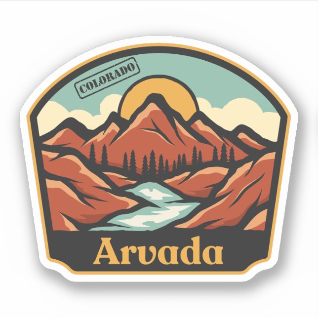  Arvada, Colorado Sticker (Front)