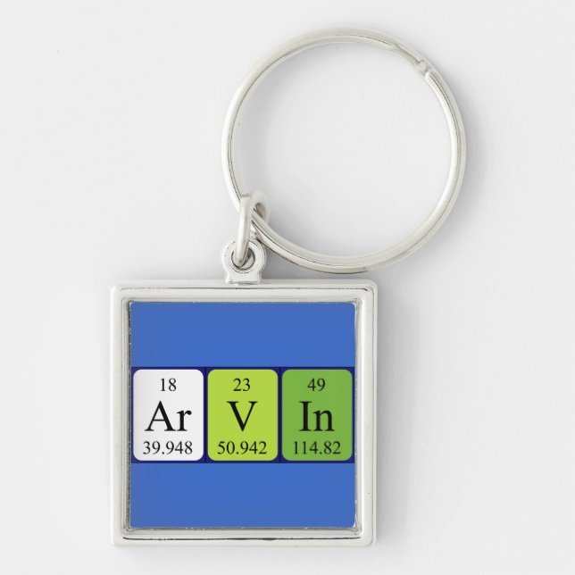 Arvin periodic table name keyring (Front)