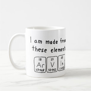 Arvin periodic table name mug