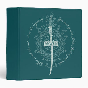 ARWEN™ Elven Sword Quote 3 Ring Binder