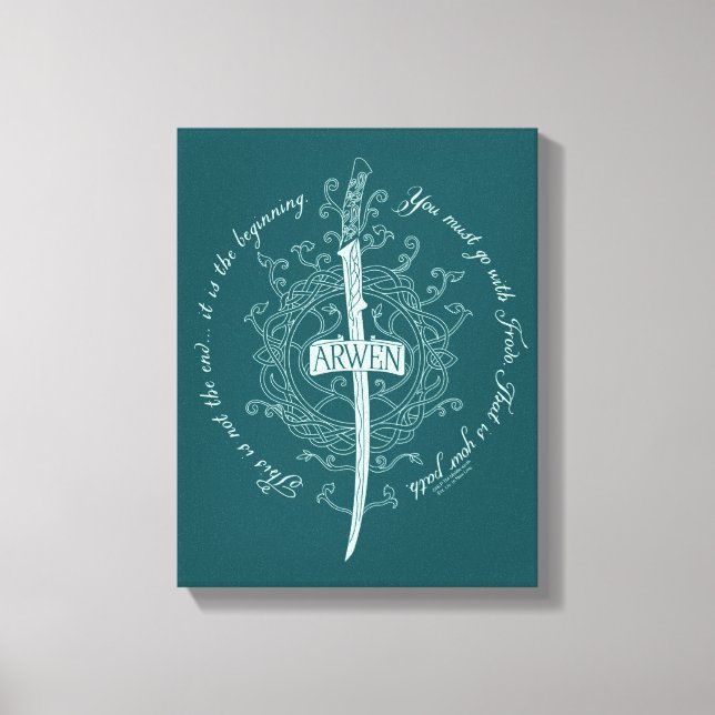 ARWEN™ Elven Sword Quote Canvas Print (Front)