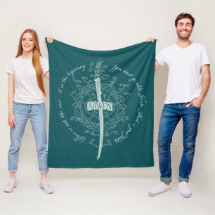 ARWEN™ Elven Sword Quote Fleece Blanket