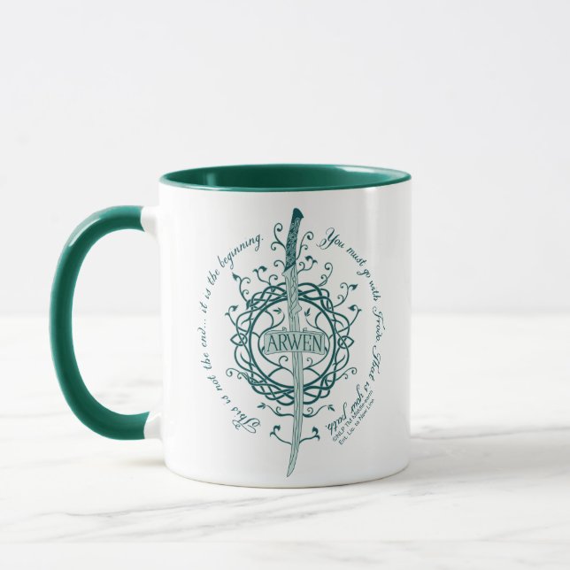ARWEN™ Elven Sword Quote Mug (Left)
