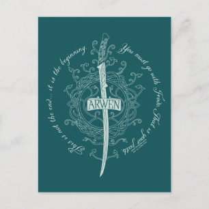 ARWEN™ Elven Sword Quote Postcard