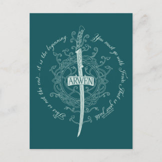 ARWEN™ Elven Sword Quote Postcard