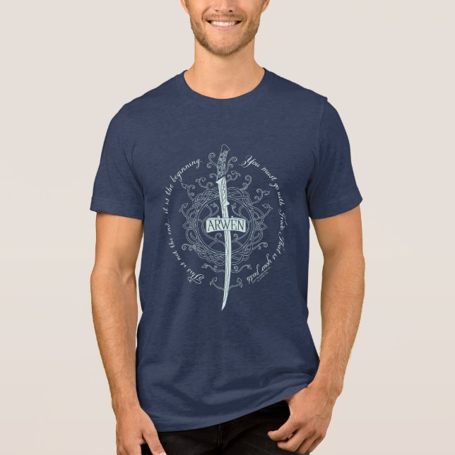 ARWEN™ Elven Sword Quote Tri-Blend Shirt (Front)