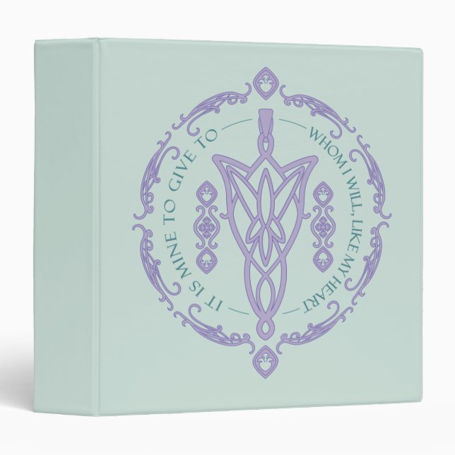 ARWEN™ Evenstar Quote Graphic 3 Ring Binder (Front/Spine)