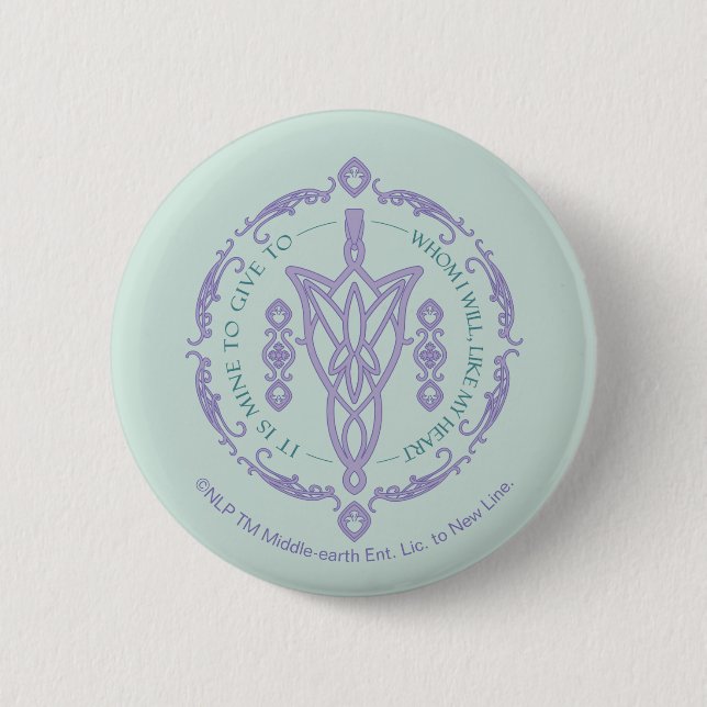 ARWEN™ Evenstar Quote Graphic Button (Front)
