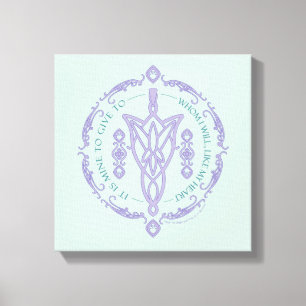 ARWEN™ Evenstar Quote Graphic Canvas Print