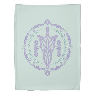 ARWEN™ Evenstar Quote Graphic Duvet Cover