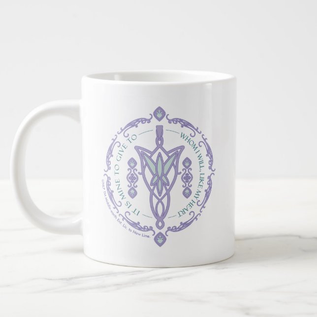 ARWEN™ Evenstar Quote Graphic Giant Coffee Mug (Left)
