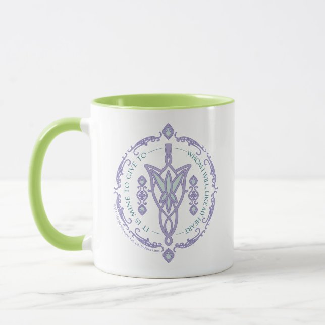 ARWEN™ Evenstar Quote Graphic Mug (Left)