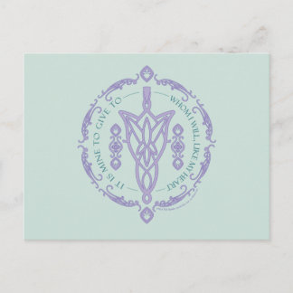 ARWEN™ Evenstar Quote Graphic Postcard