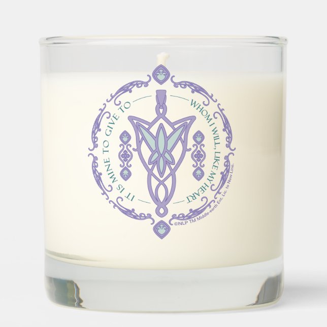 ARWEN™ Evenstar Quote Graphic Scented Candle (Front)