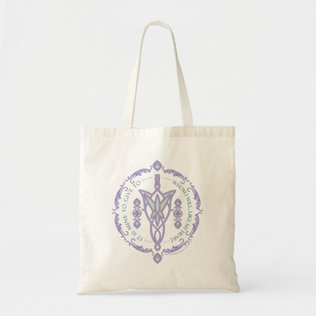 ARWEN™ Evenstar Quote Graphic Tote Bag (Front)