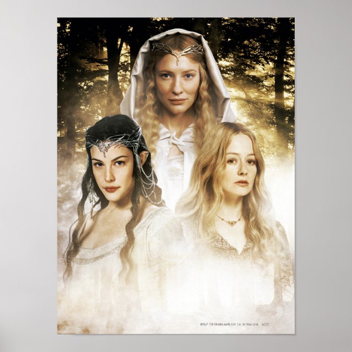 Arwen, Galadriel, Eowyn Print