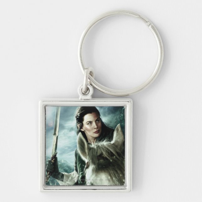 ARWEN™ in Snow and Sword Keychain (Front)