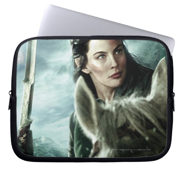ARWEN™ in Snow and Sword Laptop Sleeve (Front)
