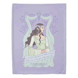 ARWEN™ "Share One Lifetime With You" Graphic Duvet Cover