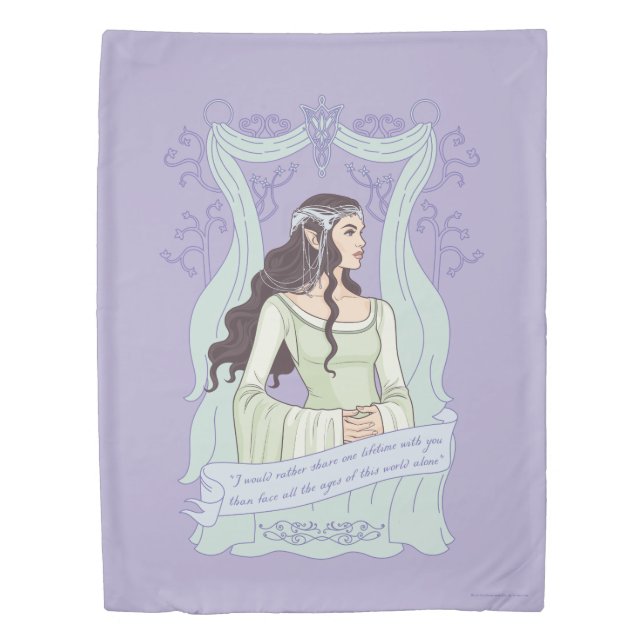 ARWEN™ "Share One Lifetime With You" Graphic Duvet Cover (Front)