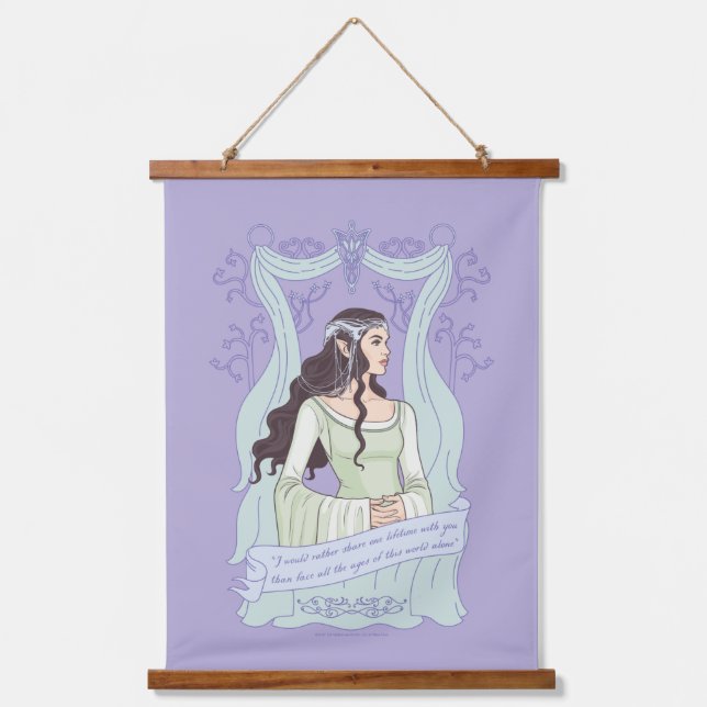 ARWEN™ "Share One Lifetime With You" Graphic Hanging Tapestry (Front)