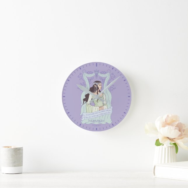 ARWEN™ "Share One Lifetime With You" Graphic Round Clock (Home)