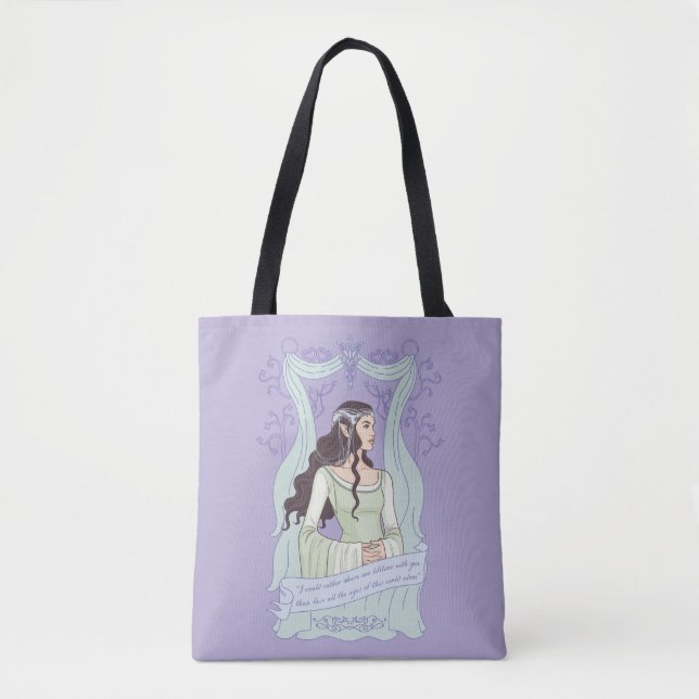 ARWEN™ "Share One Lifetime With You" Graphic Tote Bag (Front)