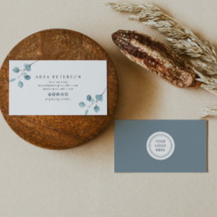 ARYA Rustic Watercolor Sage Eucalyptus Greenery Business Card
