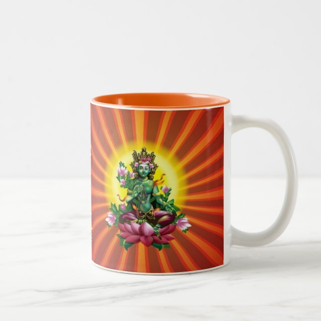 Ārya Tārā Green Buddha Mug (Right)