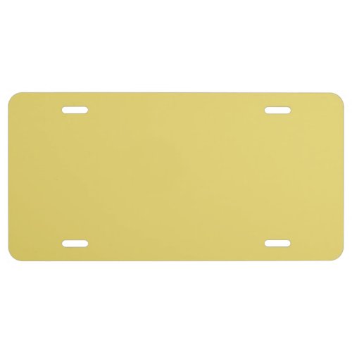  Arylide yellow solid color  License Plate