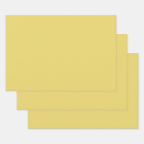  Arylide yellow solid color  Wrapping Paper Sheets