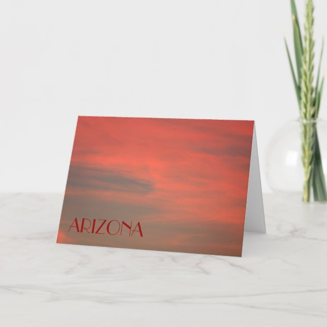 ARZONA Red Sky Note Card (Front)
