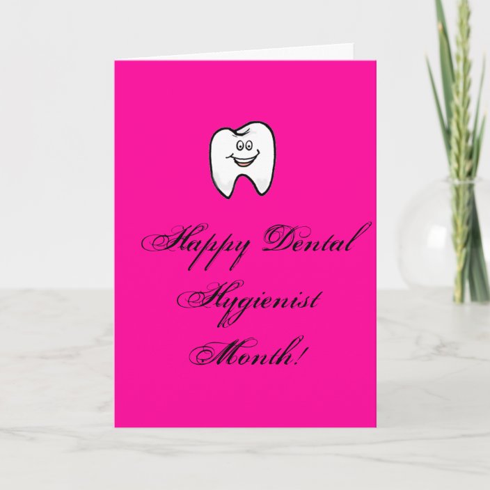as5794, Happy Dental Hygienist Month! Card Zazzle