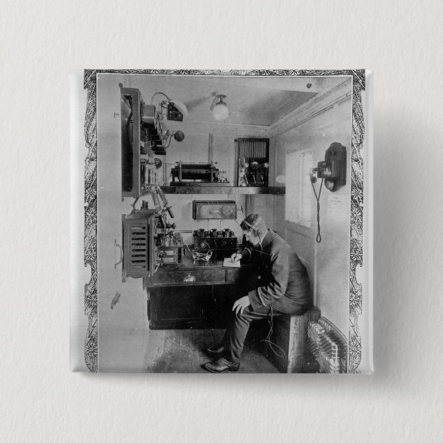 As Aboard the Wrecked "Titanic" Pinback Button (Front)