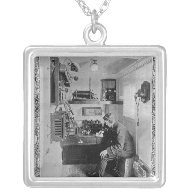 As Aboard the Wrecked "Titanic" Silver Plated Necklace (Front)