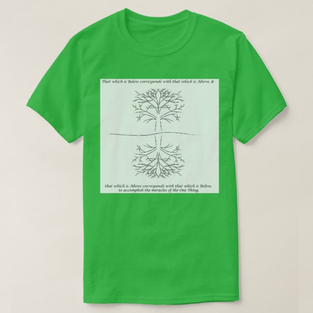 As Above So Below 7 T-Shirt (Design Front)