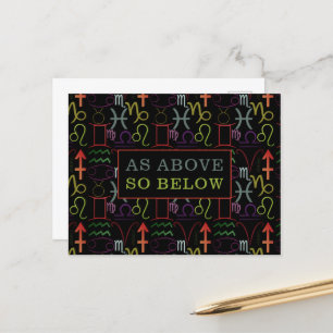 As Above So Below, Astrological Postcard