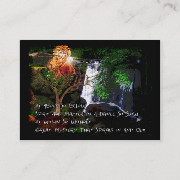 As Above So Below Business Card by Crazy_Card_Lady at Zazzle