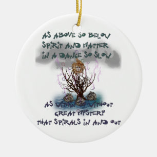 As Above So Below Ceramic Ornament