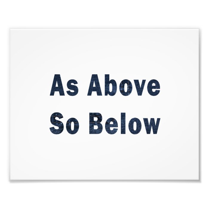 as above so below denim textured pagan saying.png art photo