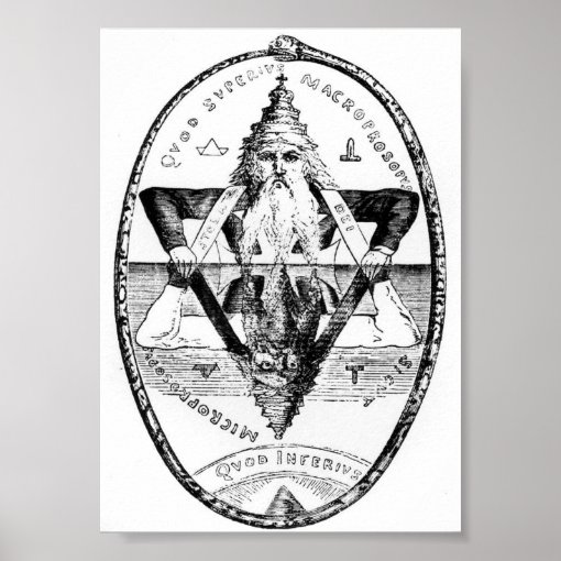 As Above So Below Illustration Poster | Zazzle