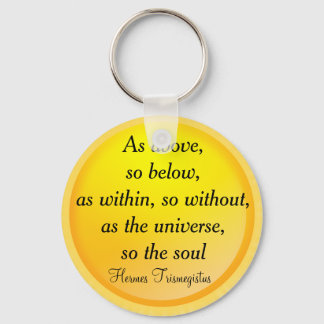 AS ABOVE, SO BELOW keychain