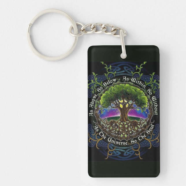 As above so below keychain (Front)